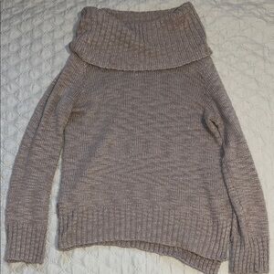 H&M Cowl Neck Sweater - Taupe/mauve